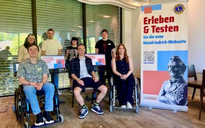 Azubis des Berufsbildungswerks gestalten neuen Webauftritt für „MeinFriedrich“